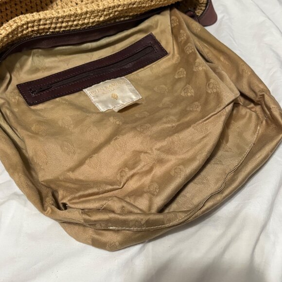 Helen Kaminski Crochet Raffia & Leather Crochet Boho Hobo Shoulder Crossbody Bag - Picture 8 of 16